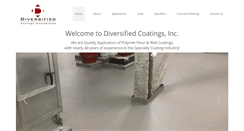 Desktop Screenshot of diversifiedcoatingsinc.com