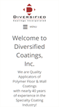 Mobile Screenshot of diversifiedcoatingsinc.com